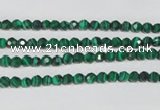 CTU1821 15.5 inches 4mm faceted round synthetic turquoise beads