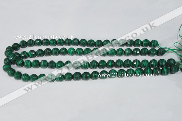 CTU1823 15.5 inches 8mm faceted round synthetic turquoise beads