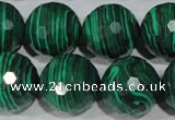 CTU1829 15.5 inches 20mm faceted round synthetic turquoise beads