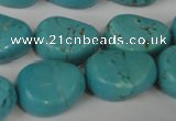 CTU1910 15.5 inches 18*22mm freefrom imitation turquoise beads