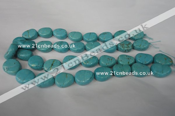 CTU1910 15.5 inches 18*22mm freefrom imitation turquoise beads