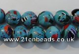 CTU2003 15.5 inches 10mm round synthetic turquoise beads