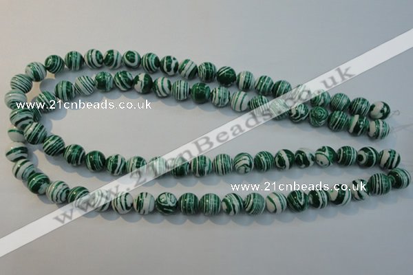 CTU2043 15.5 inches 10mm round synthetic turquoise beads