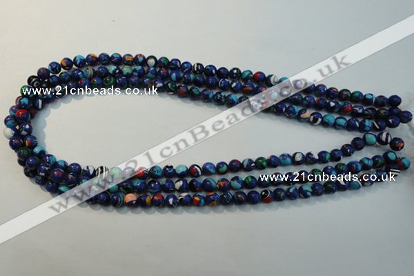 CTU2071 15.5 inches 6mm round synthetic turquoise beads