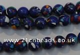 CTU2072 15.5 inches 8mm round synthetic turquoise beads