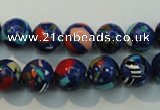 CTU2073 15.5 inches 10mm round synthetic turquoise beads