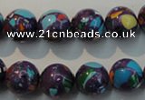 CTU2114 15.5 inches 12mm round synthetic turquoise beads