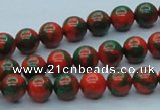 CTU215 16 inches 8mm round imitation turquoise beads wholesale