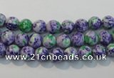 CTU2151 15.5 inches 6mm round synthetic turquoise beads