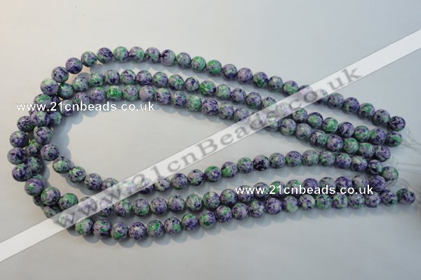 CTU2152 15.5 inches 8mm round synthetic turquoise beads