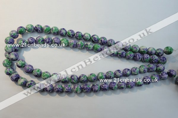 CTU2153 15.5 inches 10mm round synthetic turquoise beads