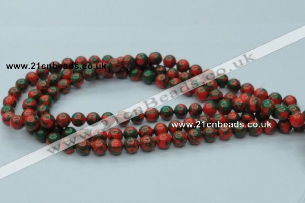 CTU216 16 inches 10mm round imitation turquoise beads wholesale