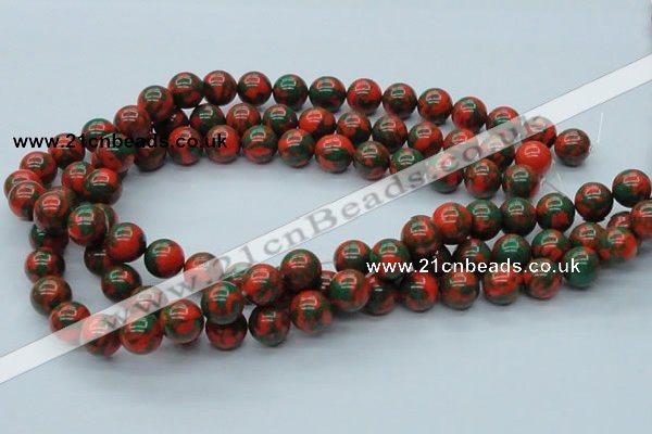 CTU217 16 inches 12mm round imitation turquoise beads wholesale