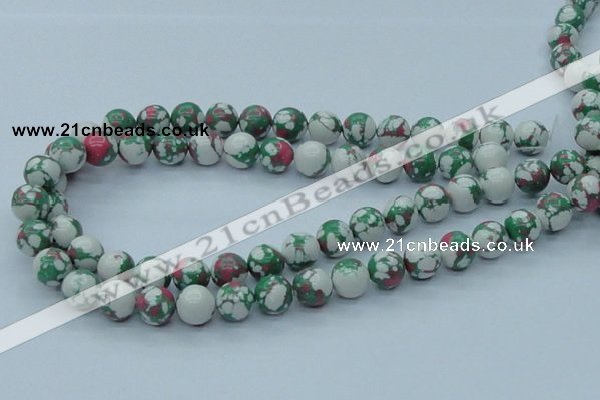 CTU226 16 inches 12mm round imitation turquoise beads wholesale