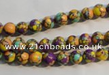 CTU2321 15.5 inches 6mm round synthetic turquoise beads