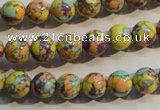 CTU2322 15.5 inches 8mm round synthetic turquoise beads