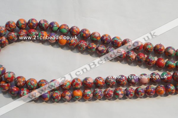 CTU2344 15.5 inches 12mm round synthetic turquoise beads