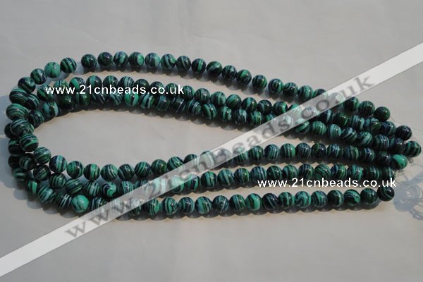 CTU2403 15.5 inches 6mm round synthetic turquoise beads