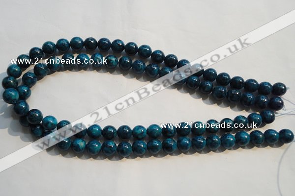 CTU2413 15.5 inches 10mm round synthetic turquoise beads