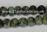 CTU2460 15.5 inches 6*6mm pumpkin African turquoise beads wholesale