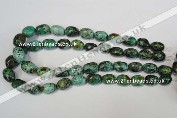 CTU2473 15.5 inches 13*18mm nuggets African turquoise beads wholesale