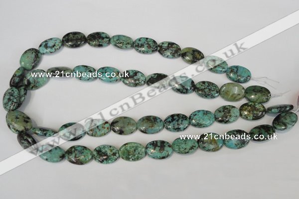 CTU2476 15.5 inches 13*18mm oval African turquoise beads wholesale