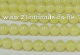 CTU2515 15.5 inches 4mm round synthetic turquoise beads