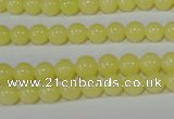 CTU2516 15.5 inches 6mm round synthetic turquoise beads