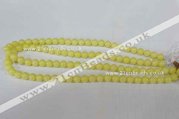 CTU2517 15.5 inches 8mm round synthetic turquoise beads