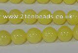 CTU2518 15.5 inches 10mm round synthetic turquoise beads