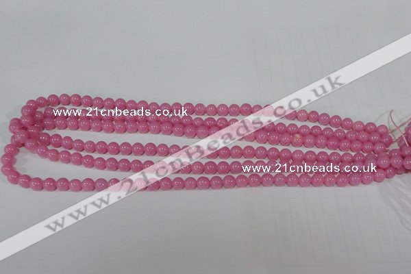 CTU2547 15.5 inches 4mm round synthetic turquoise beads