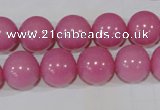 CTU2552 15.5 inches 14mm round synthetic turquoise beads