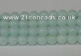 CTU2563 15.5 inches 4mm round synthetic turquoise beads