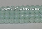 CTU2563 15.5 inches 4mm round synthetic turquoise beads