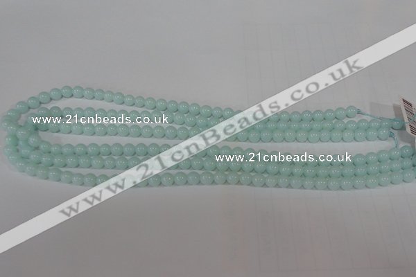 CTU2564 15.5 inches 6mm round synthetic turquoise beads