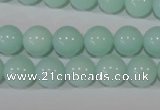 CTU2566 15.5 inches 10mm round synthetic turquoise beads