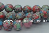 CTU260 16 inches 10mm round imitation turquoise beads wholesale