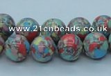 CTU261 16 inches 12mm round imitation turquoise beads wholesale