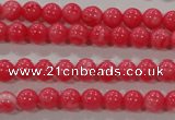 CTU2610 15.5 inches 4mm round synthetic turquoise beads