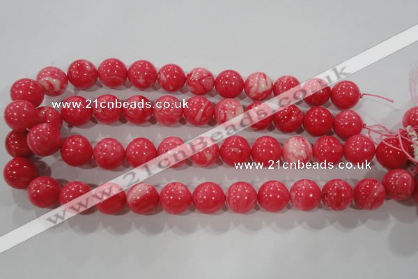 CTU2616 15.5 inches 16mm round synthetic turquoise beads