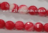 CTU2622 15.5 inches 8mm faceted round synthetic turquoise beads