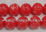 CTU2735 15.5 inches 14mm round synthetic turquoise beads