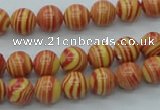 CTU286 16 inches 8mm round imitation turquoise beads wholesale