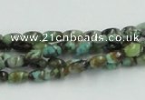 CTU406 15.5 inches 4*6mm rice African turquoise beads wholesale