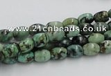 CTU407 15.5 inches 6*7mm rice African turquoise beads wholesale