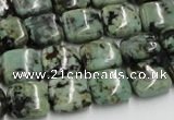 CTU411 15.5 inches 12*12mm square African turquoise beads wholesale