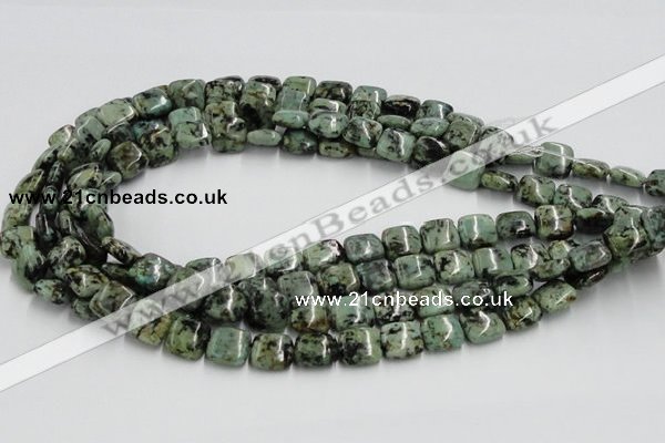 CTU411 15.5 inches 12*12mm square African turquoise beads wholesale