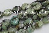 CTU412 15.5 inches 8*12mm oval African turquoise beads wholesale