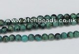 CTU425 15.5 inches 4mm round African turquoise beads wholesale