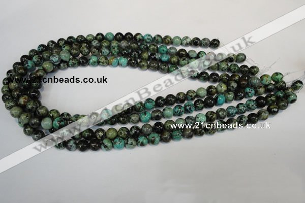 CTU482 15.5 inches 8mm round African turquoise beads wholesale